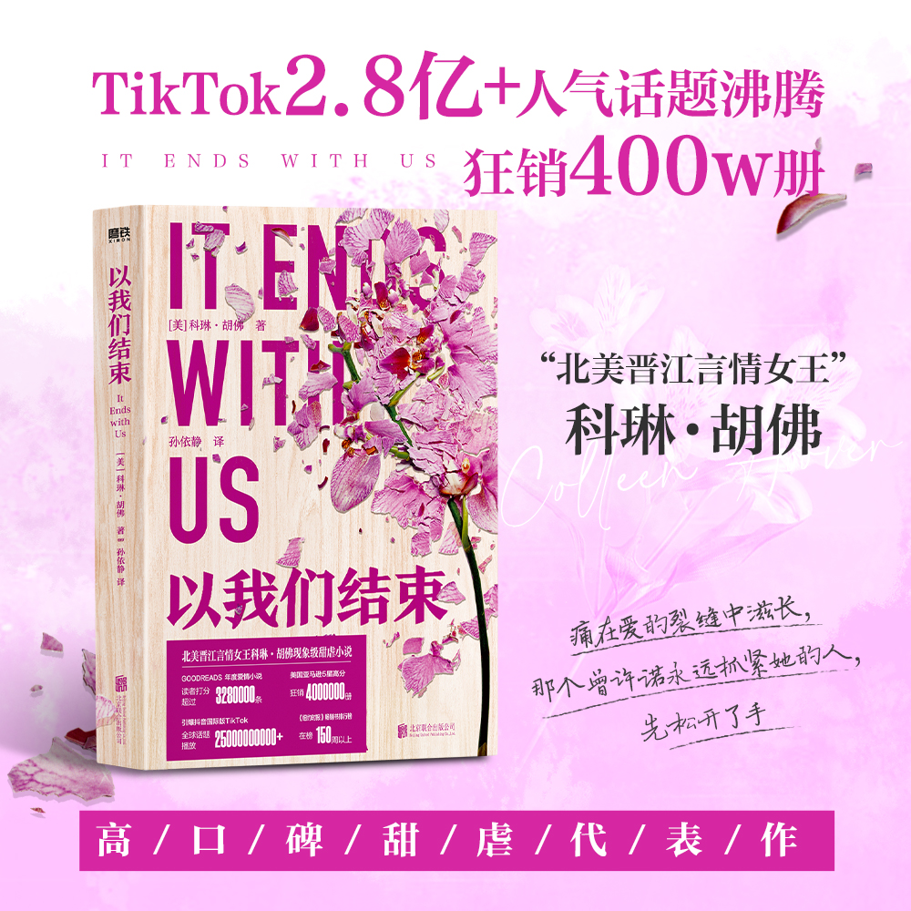 以我们结束科琳·胡佛痛在爱的裂缝中滋长外国言情小说畅销实体书青春文学虐心真爱假说北美晋江虐恋小说磨铁图书正版