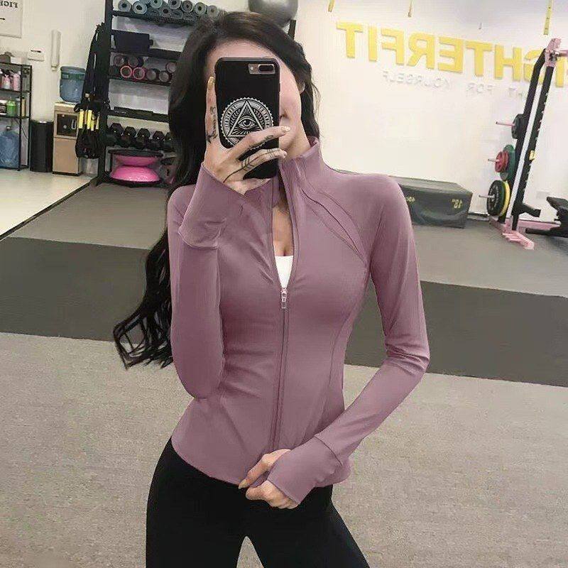 健身外套女秋冬瑜伽服显瘦运动长袖训练衣紧身上衣休闲百搭,女装/女士精品,羊绒衫,淘宝优惠券,粉丝福利购,淘宝优惠卷