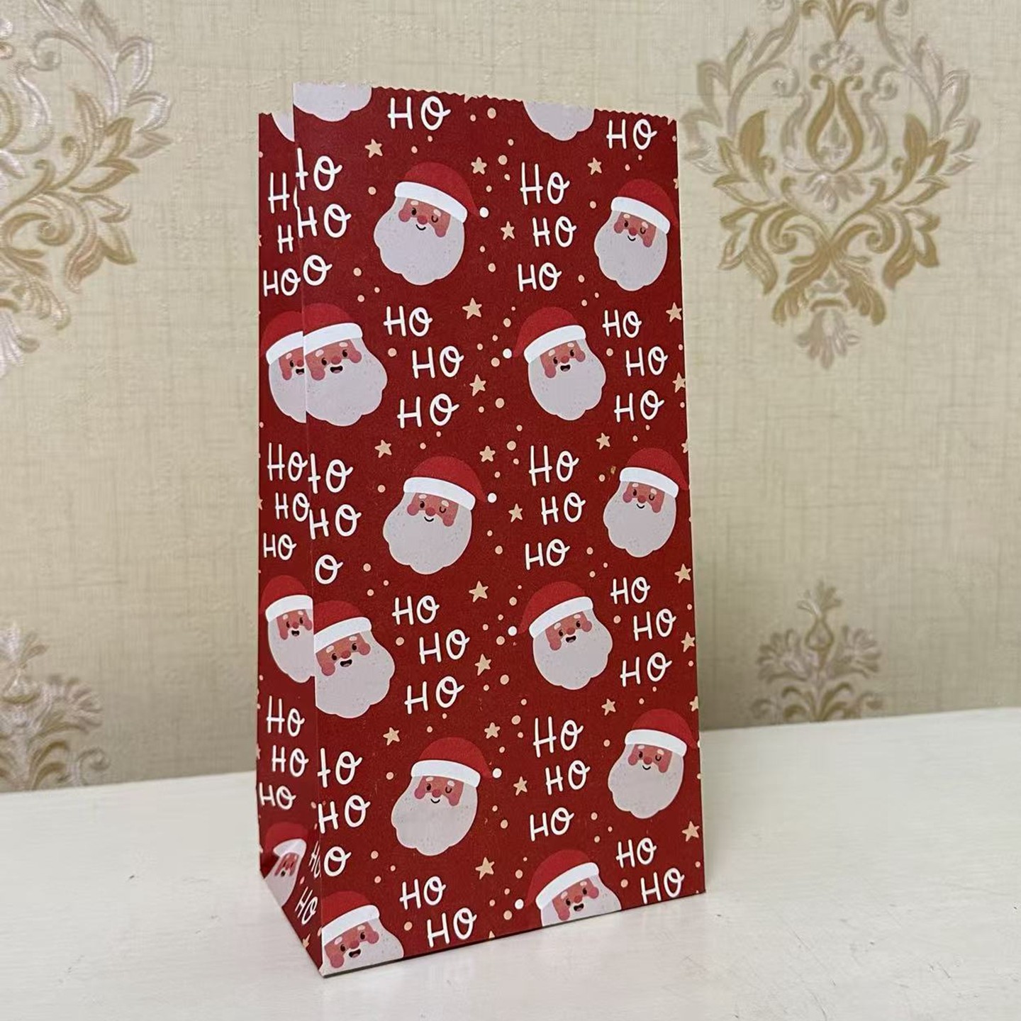 新款圣诞节平口礼品袋子精致小袋