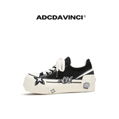 增高5.5cm防磨脚设计松糕鞋 ADC达芬奇 女 厚底帆布鞋 小枕头系列