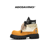 翻领大黄靴男女马丁靴基础和加绒 ADCDAVINCI 石凯同款 ADC达芬奇