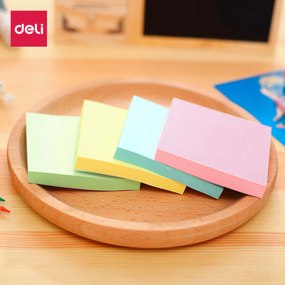 得力deli 7151记事贴即时贴N次贴便利贴便签纸76X76mm