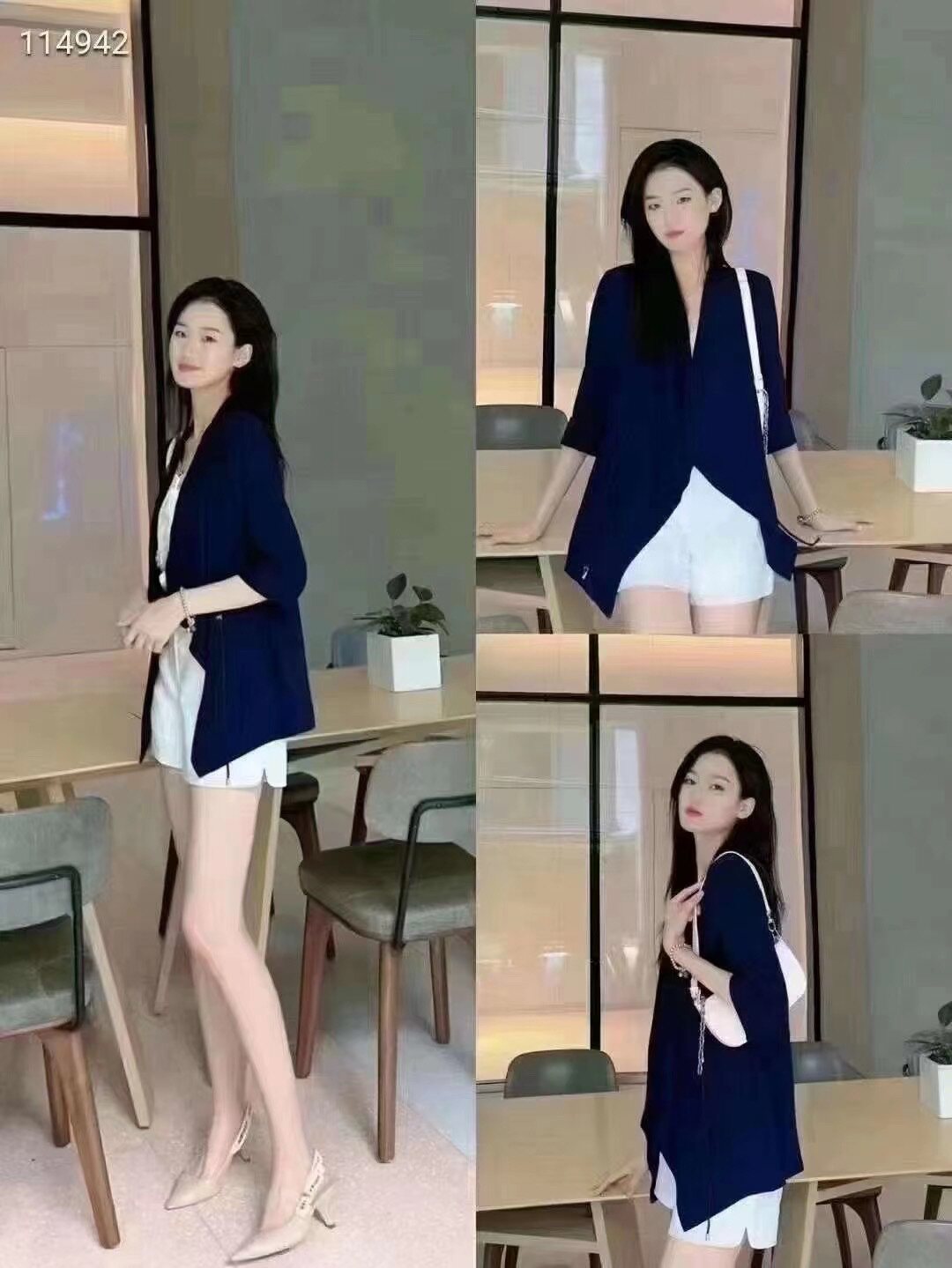 1400355哥显瘦春夏外套醋纤面料女套装夏装夏季女套装