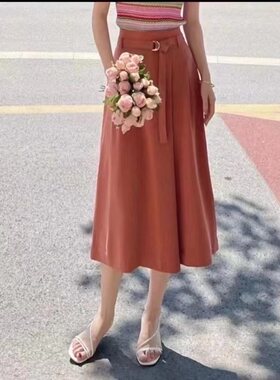 1100199哥家阔腿裤7分显瘦裤垂女西装感