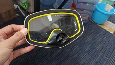 捕捞水镜 大视野防雾面镜，一片式硅胶进口材料 waterscuba潜水镜