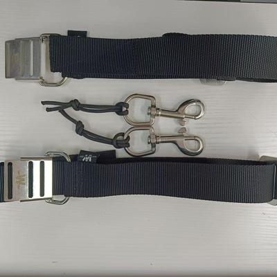 潜水侧挂瓶箍 单头钩 气瓶固定带不锈钢套装Rubber hose retainer