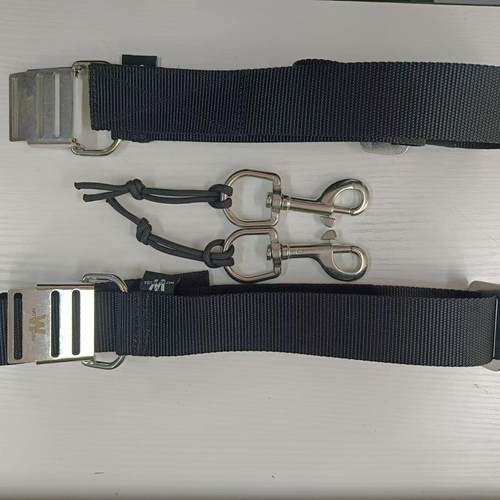 潜水侧挂瓶箍 单头钩 气瓶固定带不锈钢套装Rubber hose retainer