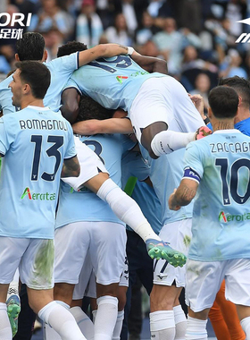 酷锐足球美津浓24-25赛季拉齐奥主场印字短袖球衣成人P2GABX0704