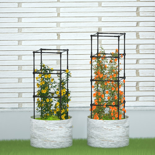 月季花架爬藤架子园之助花架