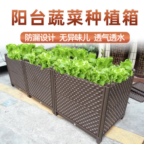 菜盆长方形大号塑料楼顶种植箱