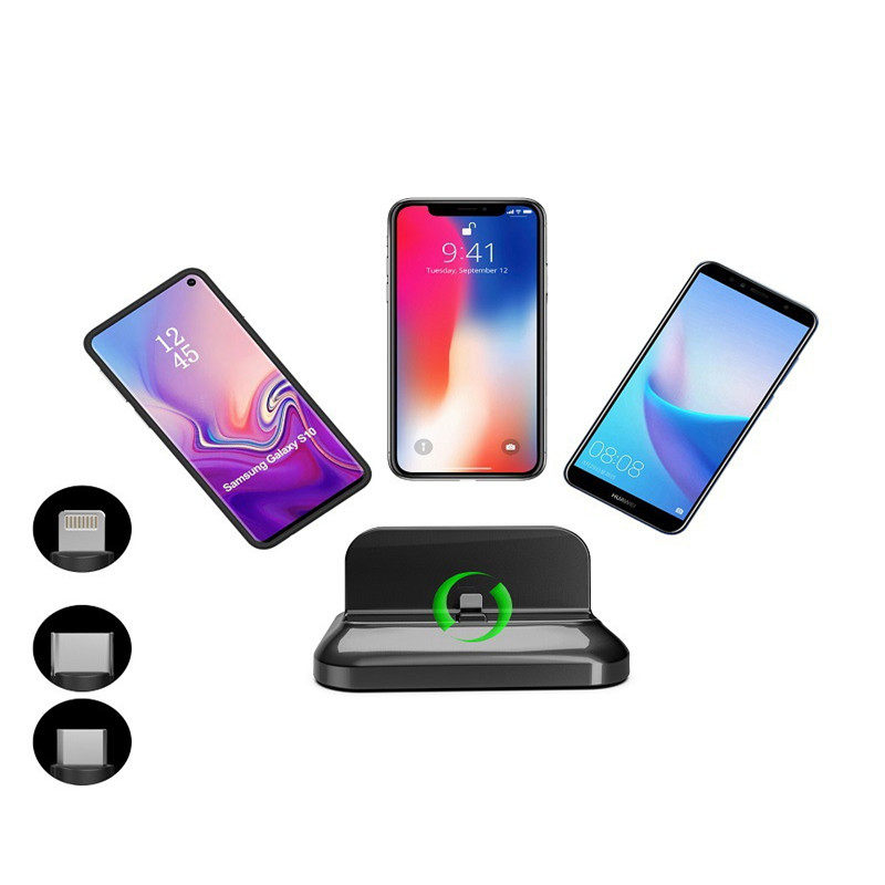 磁吸手机数据线充电器底座适用华为苹果OPPO三星VIVO安卓TYPE-C磁性座充支架