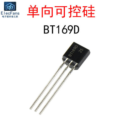 (10个)BT169D 600V 0.8A单向可控硅晶闸管三极管 直插TO-92封装
