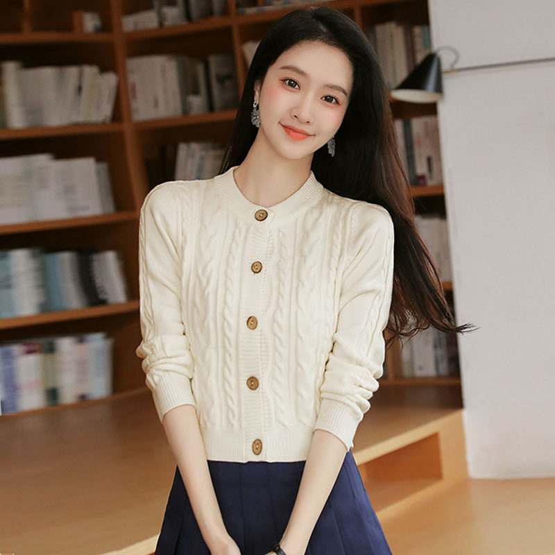 短款开衫针织外套女秋冬2024新款修身高腰上衣小个子加厚女士毛衣,女装/女士精品,毛针织衫,淘宝优惠券,粉丝福利购,淘宝优惠卷