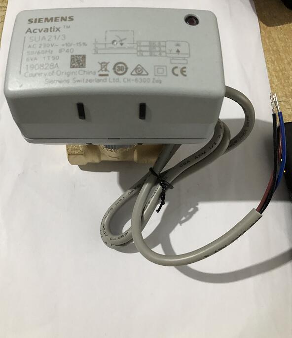 正品西门子电动二通阀SIEMENS风机盘管电动阀DN20电磁阀空调