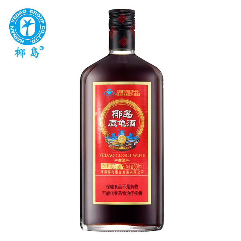 【天猫U先派样】椰岛鹿龟酒500ml实惠装给父母亲长辈的保健养生酒