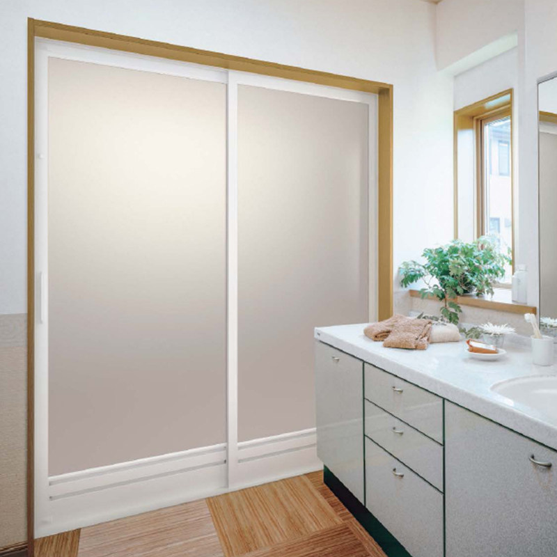 ykk ap日本进口双三联动推拉门卧室静音铝合金磨砂透明透气浴室门