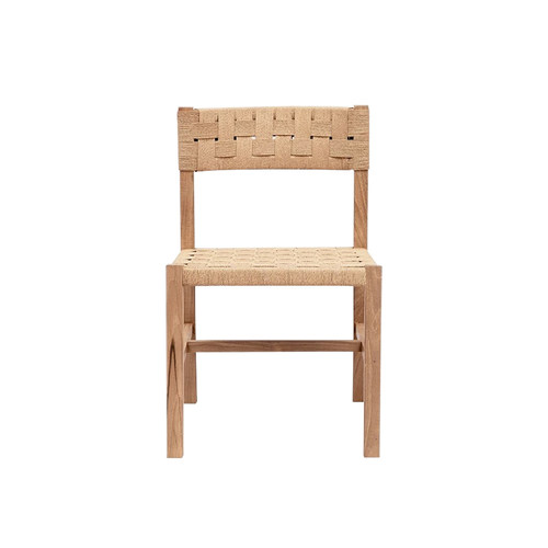 全柚木编藤椅子餐椅家用复古法式风中古风家具