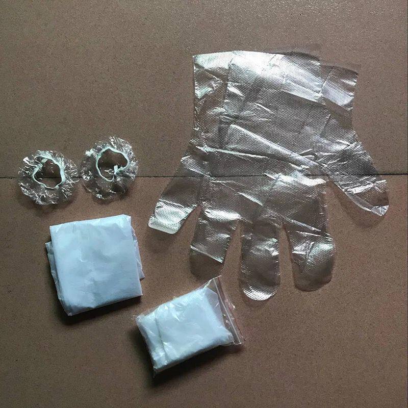 一次性染发工具件套一次性手套披肩一次性耳套染发套装BB看规格