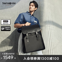 Samsonite/新秀麗高級感雙肩包男 牛皮革商務背包16寸電腦包NV0