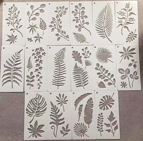 亚马逊绘画模板镂空植物儿童
