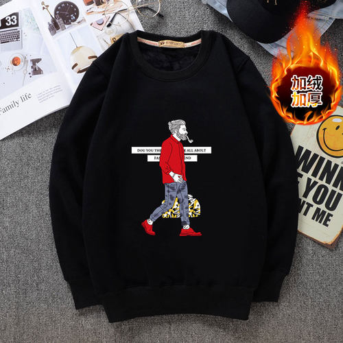 冬季胖子纯棉卫衣卫衣