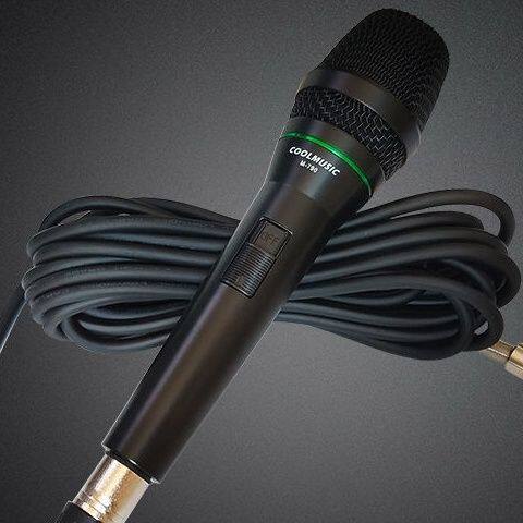 酷乐插有线动圈麦克风音箱直播表演话筒街头卖唱K歌演出话筒户外