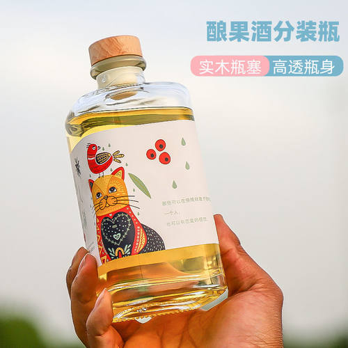 高颜值玻璃果酒瓶青梅酒瓶密封罐