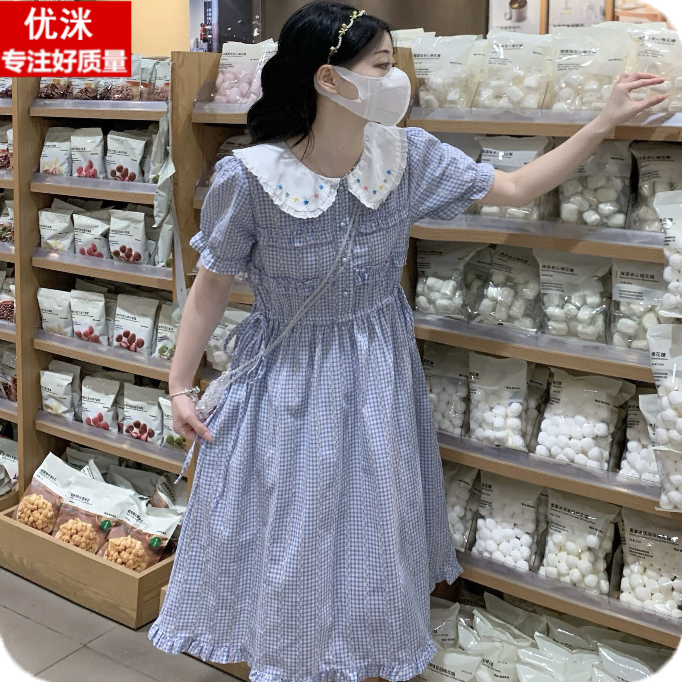 女大童连衣裙夏装学院风甜美森系
