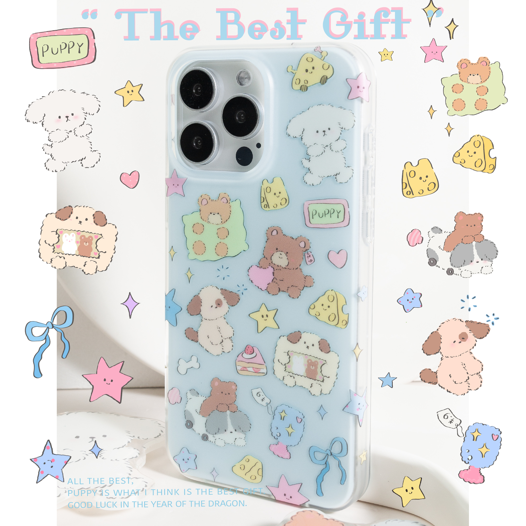 苹果iphone15pro双层新年手机壳