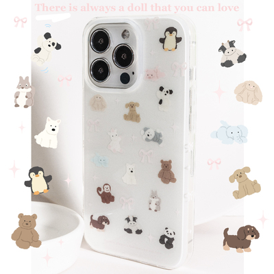 可爱玩偶iPhone17双层手机壳