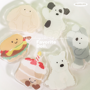 原创西高地狗狗汉堡蛋糕手机气囊支架磁吸支架iphone创意手机支架