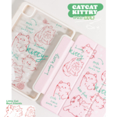 12.9英寸10.9三折平板壳2025保护套air5 11寸 原创涂鸦粉色猫咪ipad壳2024 13寸笔槽款 ipadpro