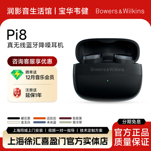 BOWERS & WILKINS/宝华韦健 Pi8 勃艮第无线蓝牙耳机入耳式降噪
