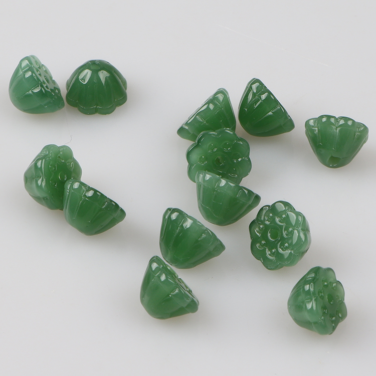 石英岩材质莲蓬散珠配件珠 DIY古风串珠串项链串手链手串配件珠款