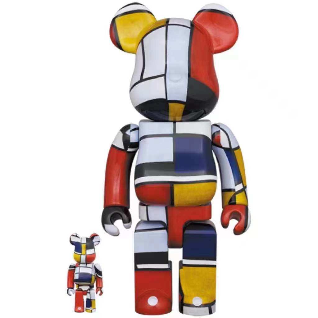 bearbrick x piet mondrian 荷兰风格派画家 蒙德里安 400%