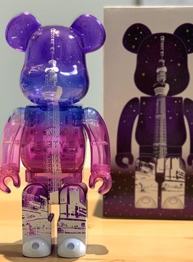 Bearbrick BE@RBRICK 东京塔 紫色 炫彩tokyo tower 400%