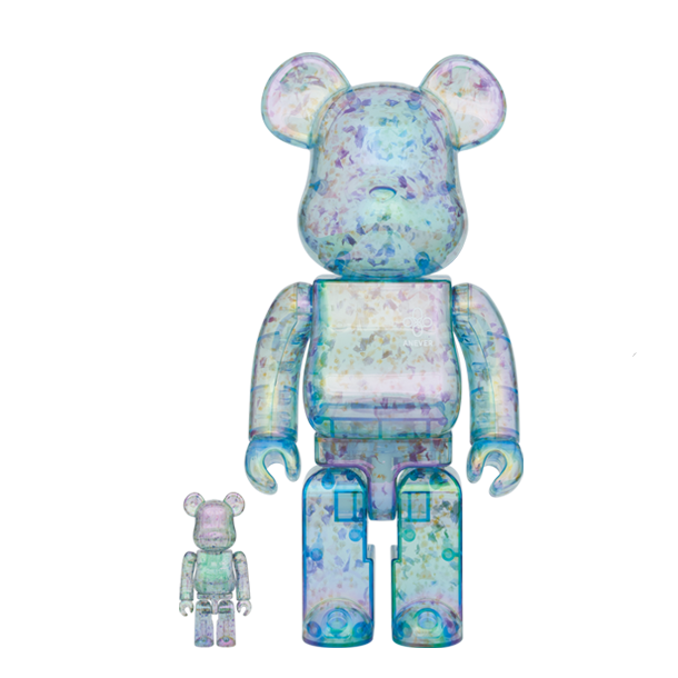 BE@RBRICK Bearbrick ANEVER 3代碎花蓝色 1000%|400%-封面