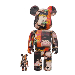 Bearbrick Andy Warhol × The Rolling Stones安迪滚石1000%400%