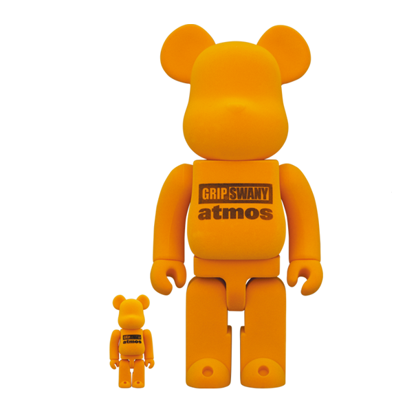 be@rbrick bearbrick atmos × gripswany 积木熊手办100% 400%