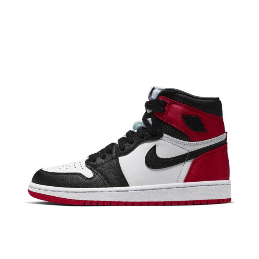 air jordan 1 satin black toe丝绸aj1黑脚趾篮球鞋cd0461-016