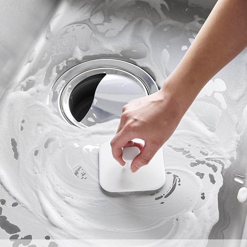 山崎实业Yamazaki日本进口创意磁吸式厨房水槽刮水洗碗硅胶清洁刷