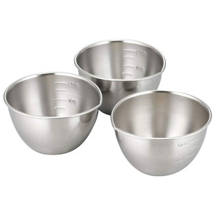 下村企販日本不锈钢迷你刻度注水口葱花腌肉打蛋烘焙量杯料理碗