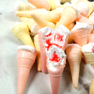 甜筒脆皮冰淇淋棉花糖夹心蛋糕烘焙装 儿童糖果雪糕杯 饰散装