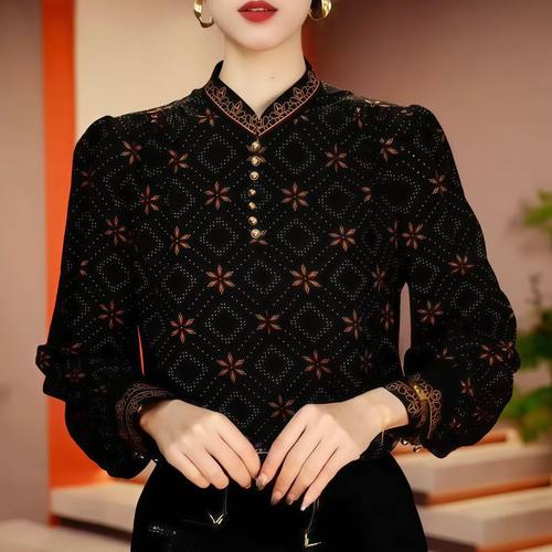 洋气减龄长袖上衣显瘦百搭