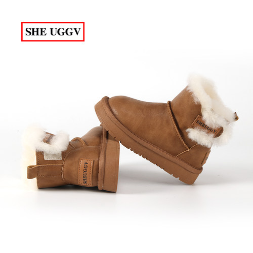 女童雪地靴2025新款加绒加厚棉鞋