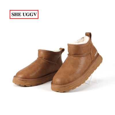 男士羊毛棉鞋冬季防泼水雪地靴