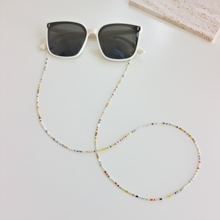 小众设计眼镜链超迷你精致时尚 小管珠轻巧简约手作串珠眼镜墨镜链