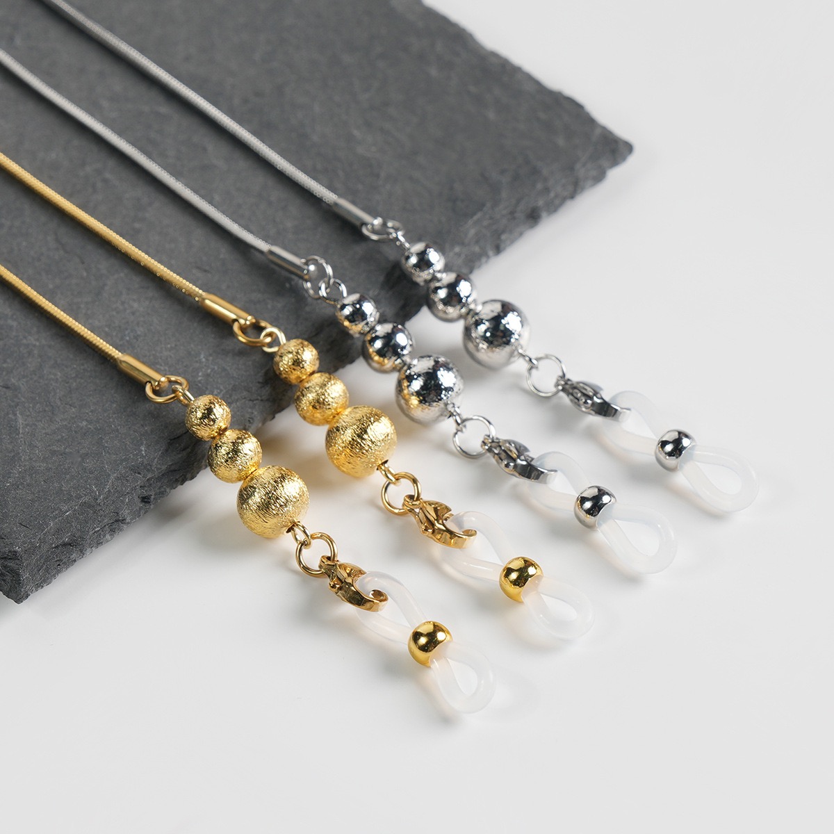 其他+眼镜链+轻奢小众时尚不锈钢