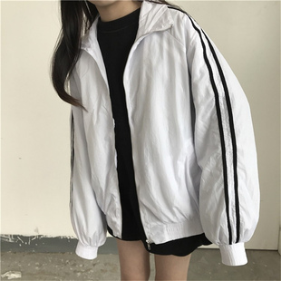 小个子防晒衣女薄款夏季学生宽松韩版ins超火宽松休闲运动外套bf