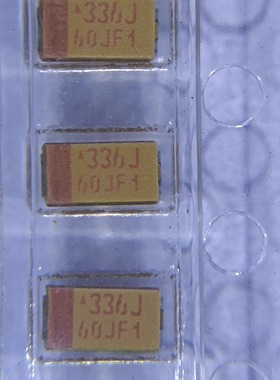 TAJA336K006RNJ贴片黄色钽电容A型6.3V33UF丝印336J 封装3216-18